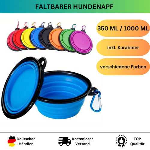 350ml 1000ml hundenapf - -, reise